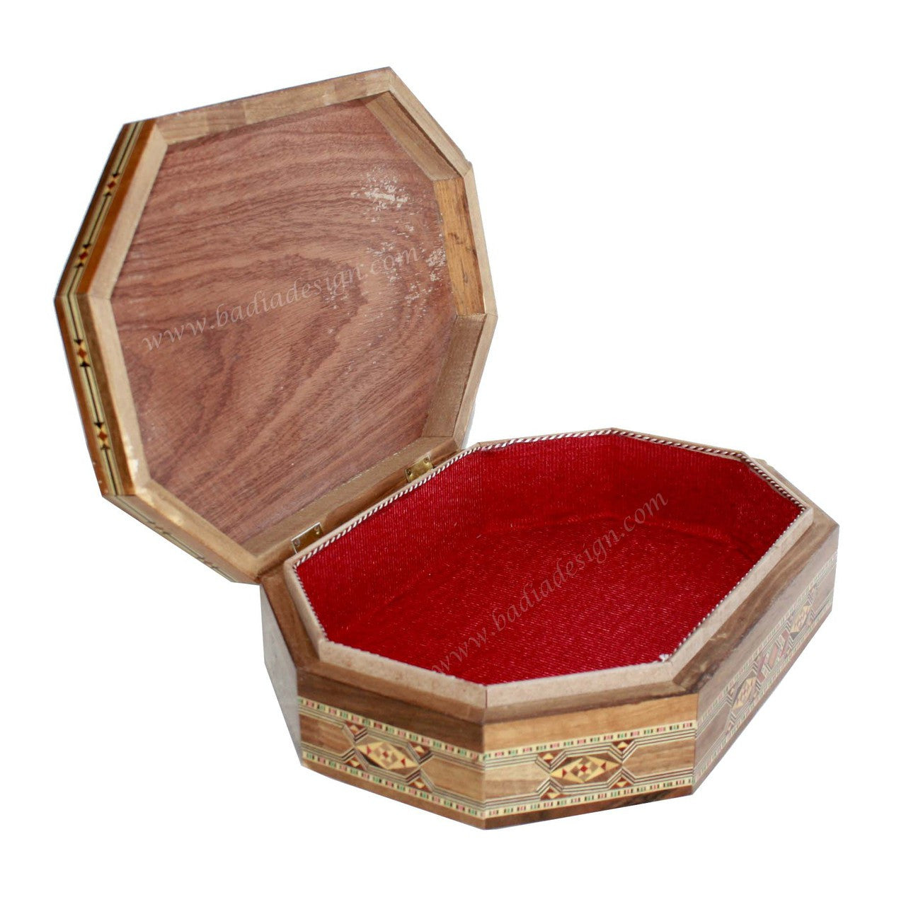 Rectangular Shaped Inlaid Wooden Jewelry Box