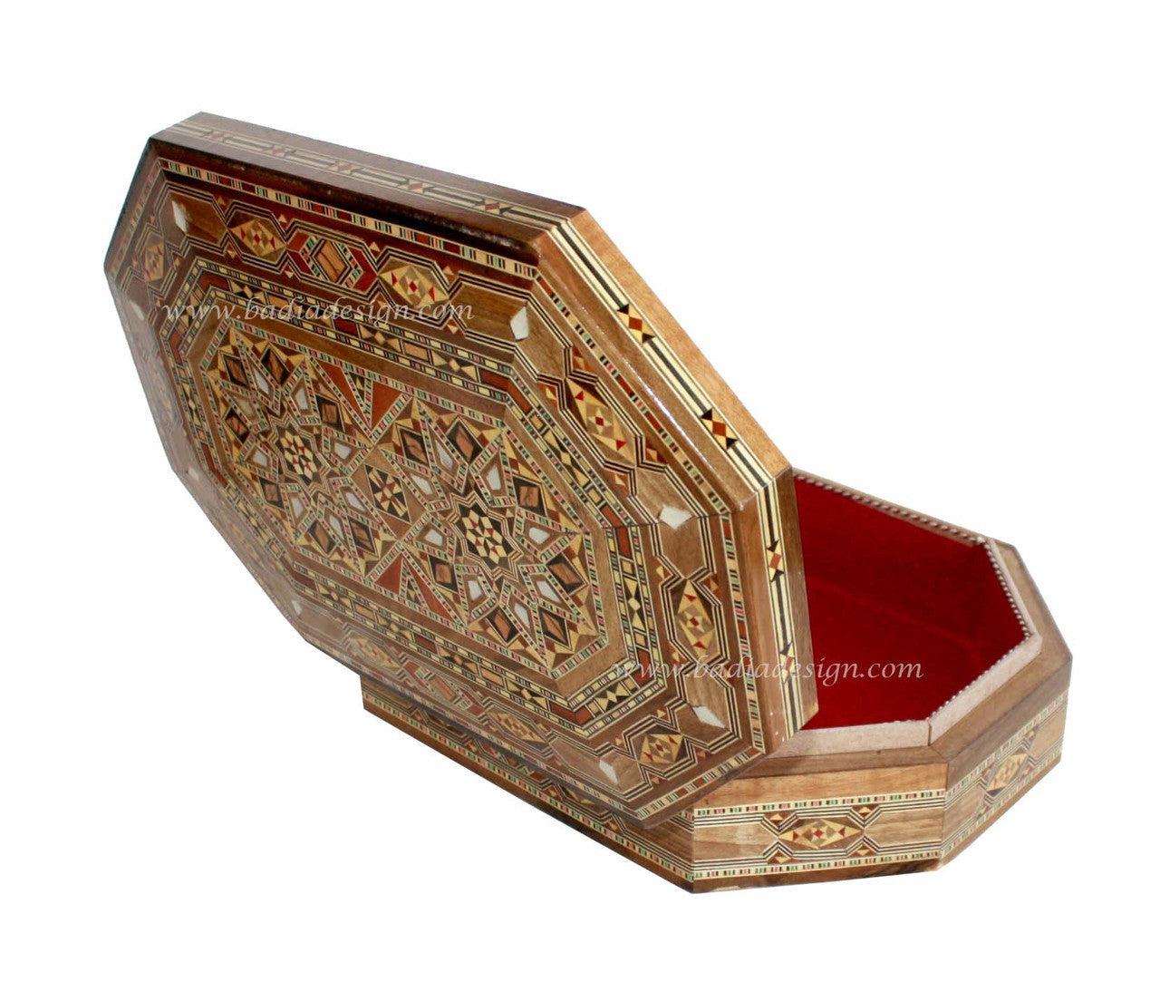 Rectangular Shaped Inlaid Wooden Jewelry Box