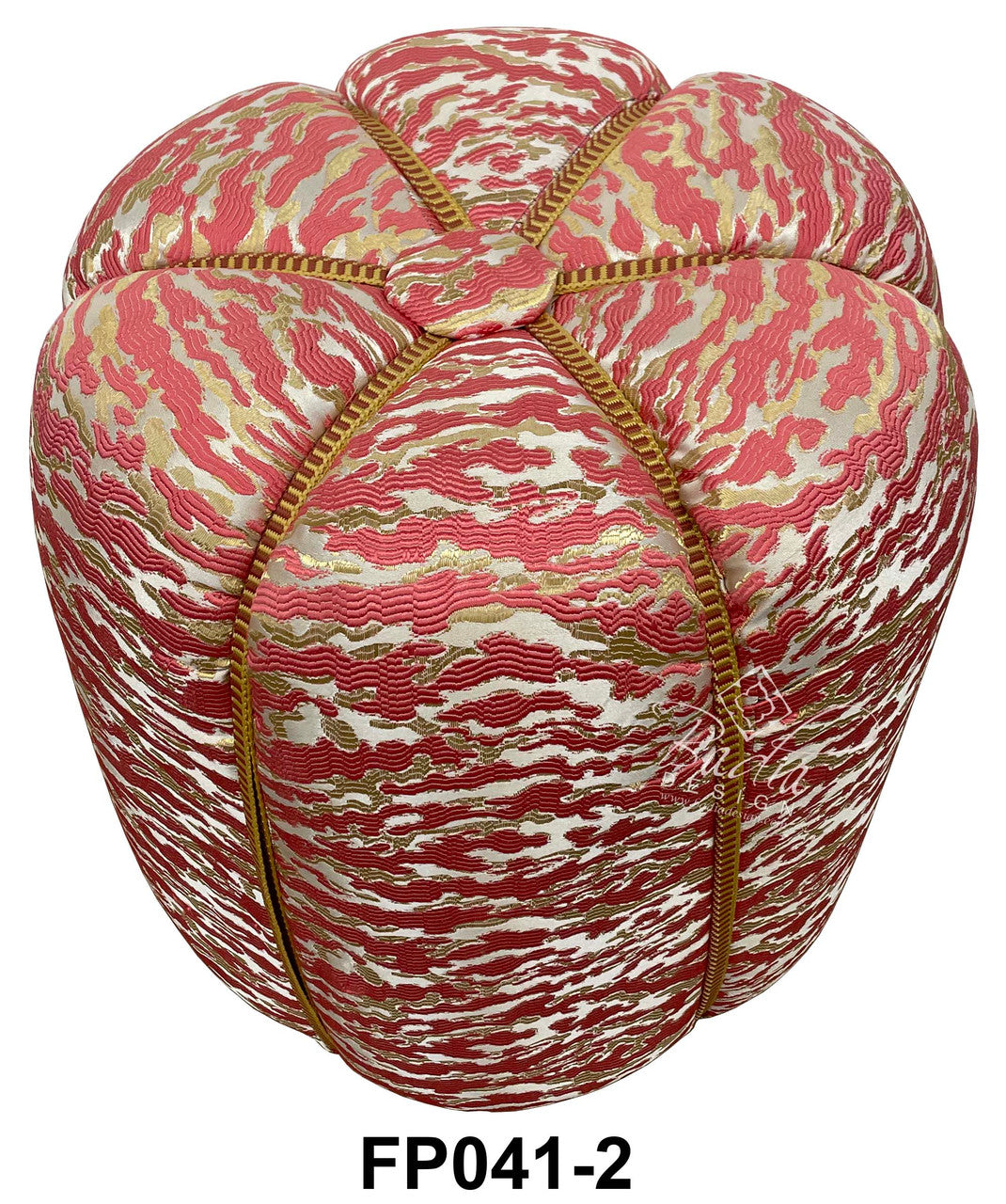 Multi-Color Moroccan Fabric Pouf