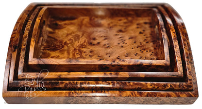 Thuya Wooden Serving Trays