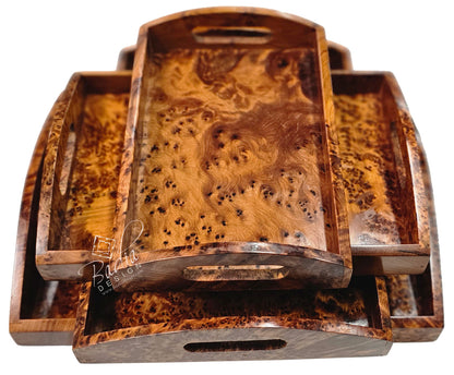 Thuya Wooden Serving Trays