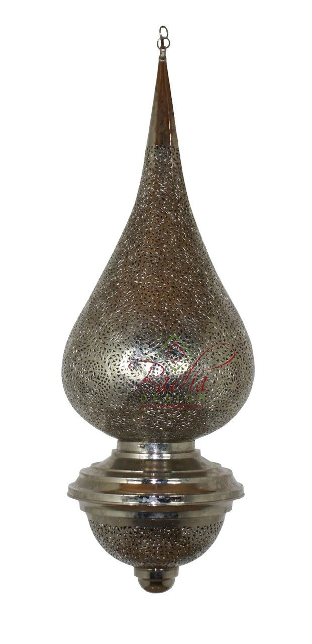 Silver Hand Punched Moroccan Chandelier