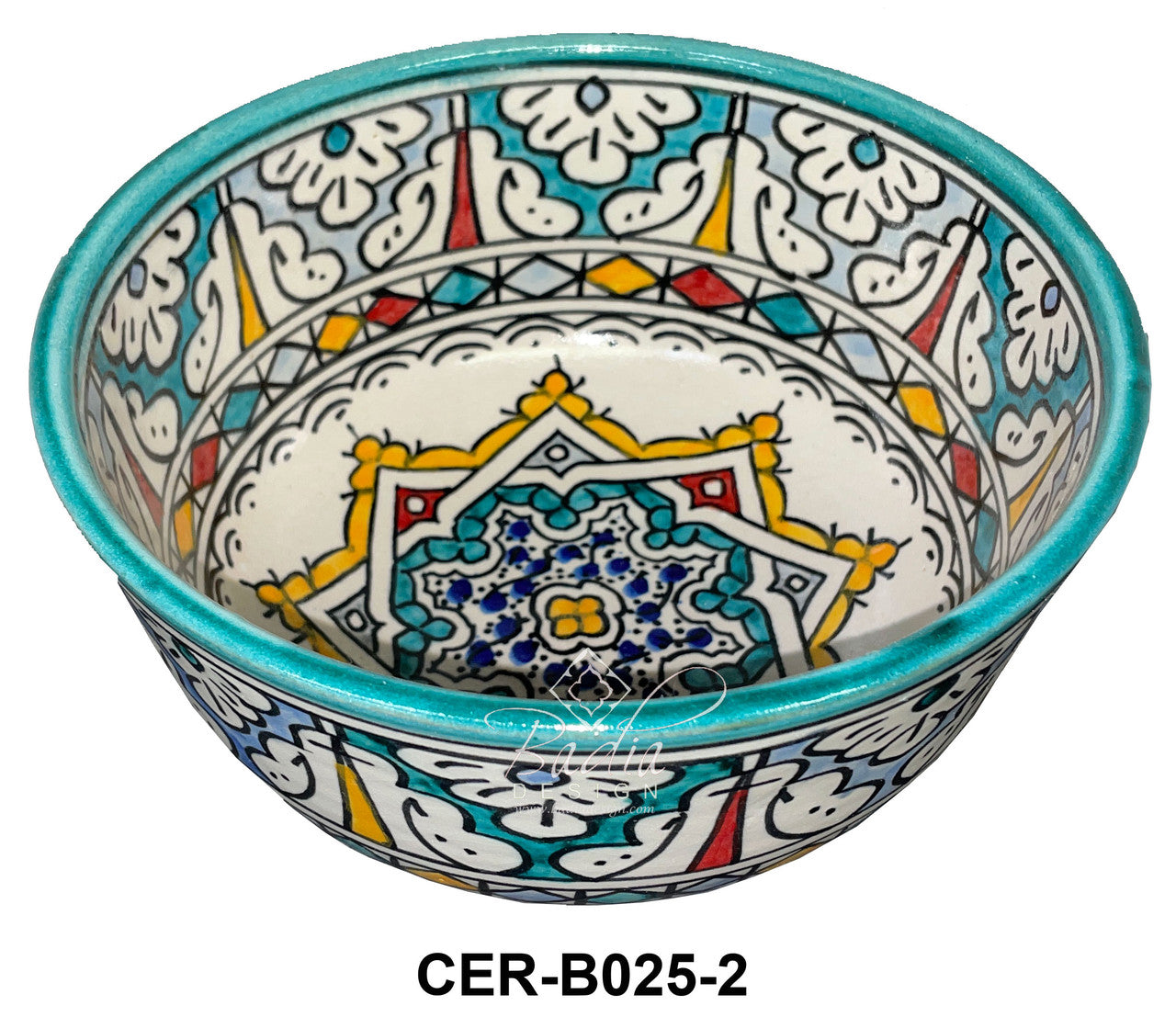Multi-Color Hand Painted Ceramic Bowls