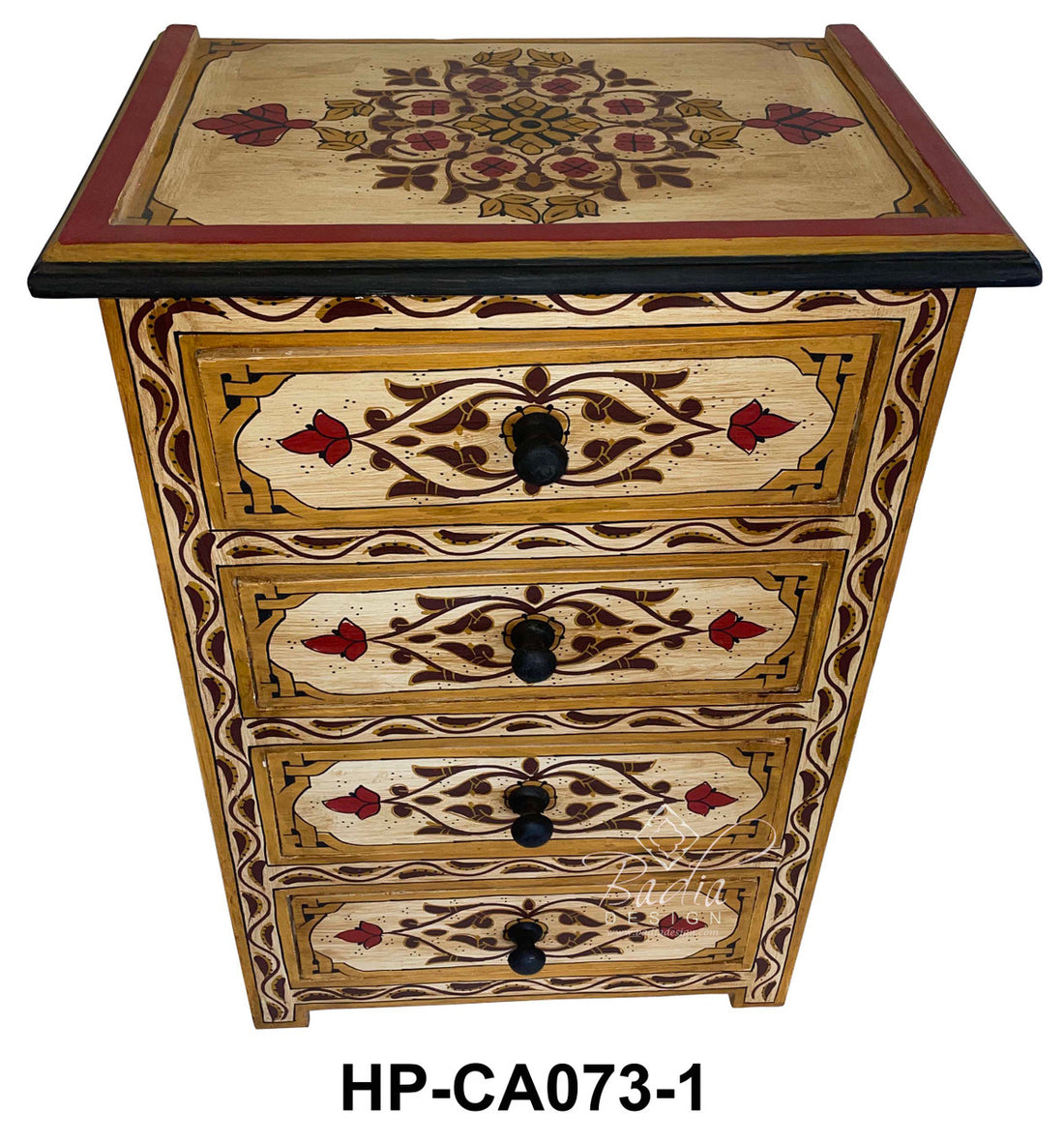 Hand Painted Bedroom Nightstand