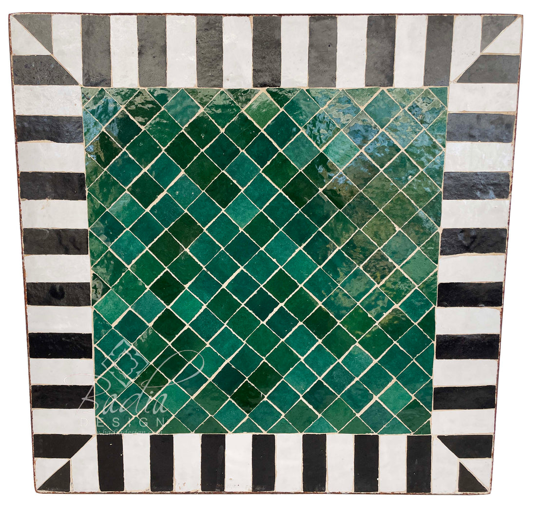 24" Square Moroccan Tile Table Top