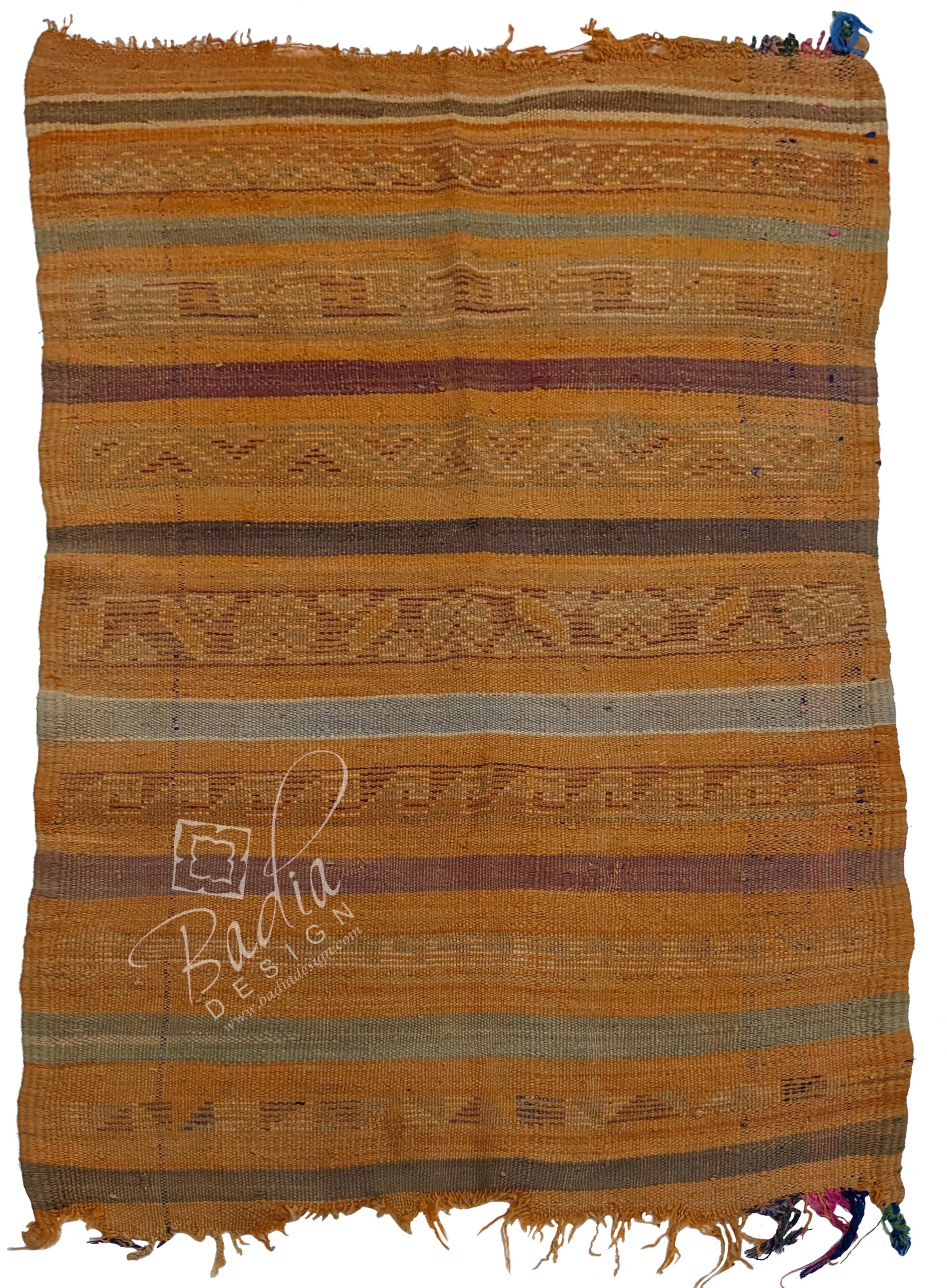 Small Multi-Color Moroccan Handmade Tribal Area Rug