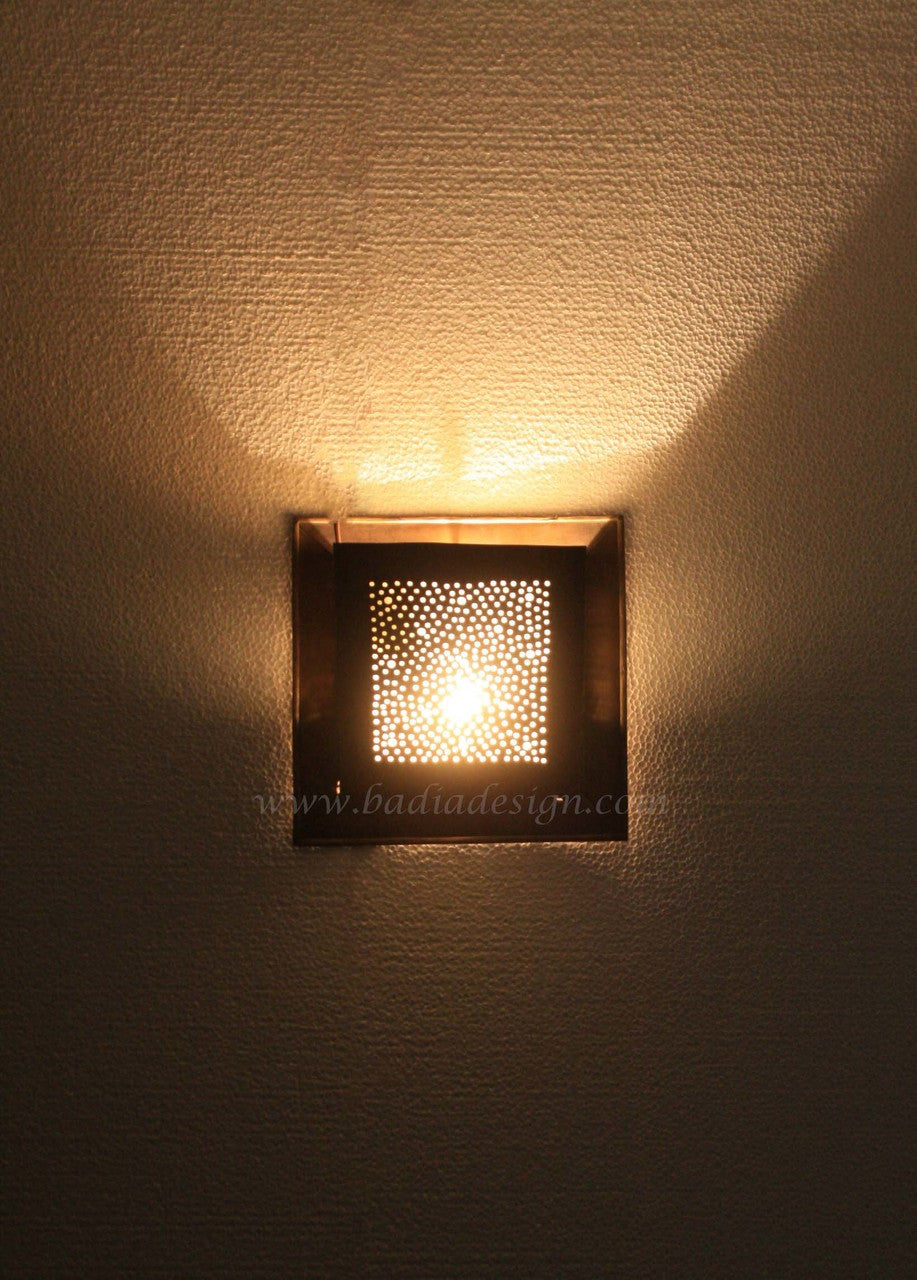 Moroccan Brass Wall Sconce
