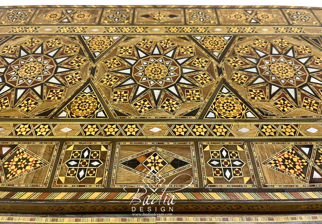 Handcrafted Syrian Design Inlay Gaming Table