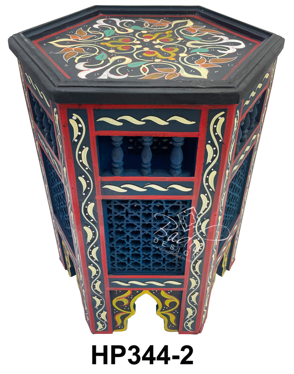 Colorful Hand Painted Side Tables