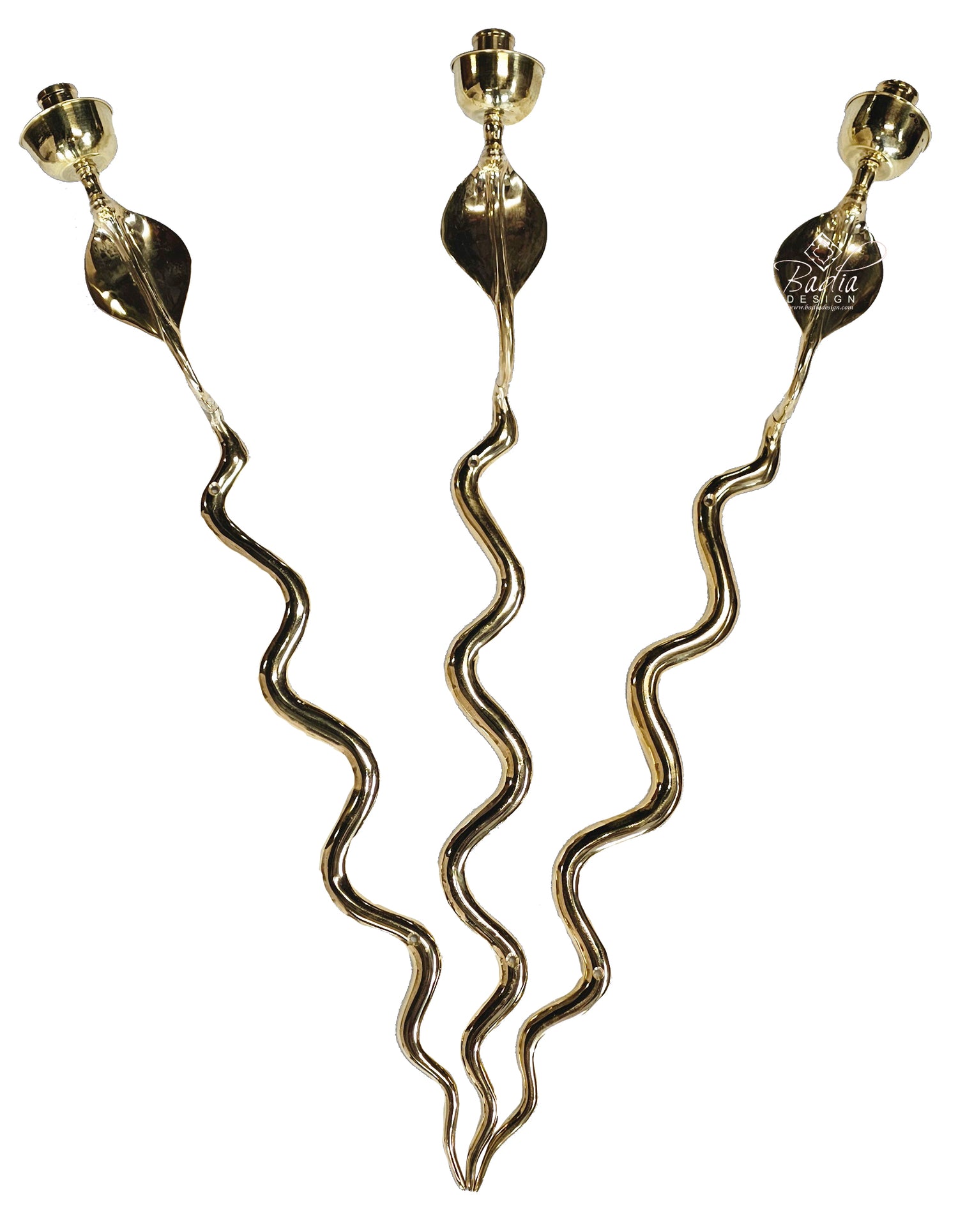 Moroccan Solid Brass Cobra Wall Sconce