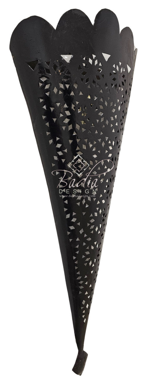 Tall Moroccan Rustic Iron Wall Sconce