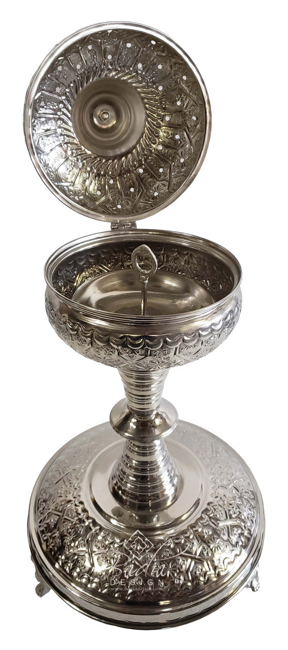 Hand Forged Silver Incense Burner