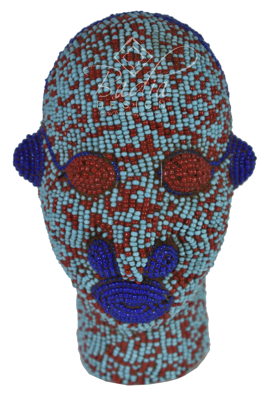 Multi-Color African Beaded Head