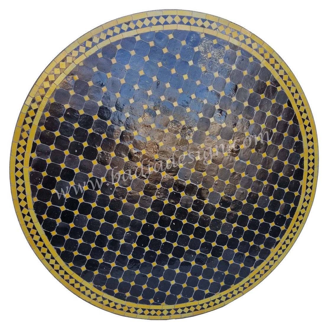 48" Moroccan Mosaic Tile Table Top