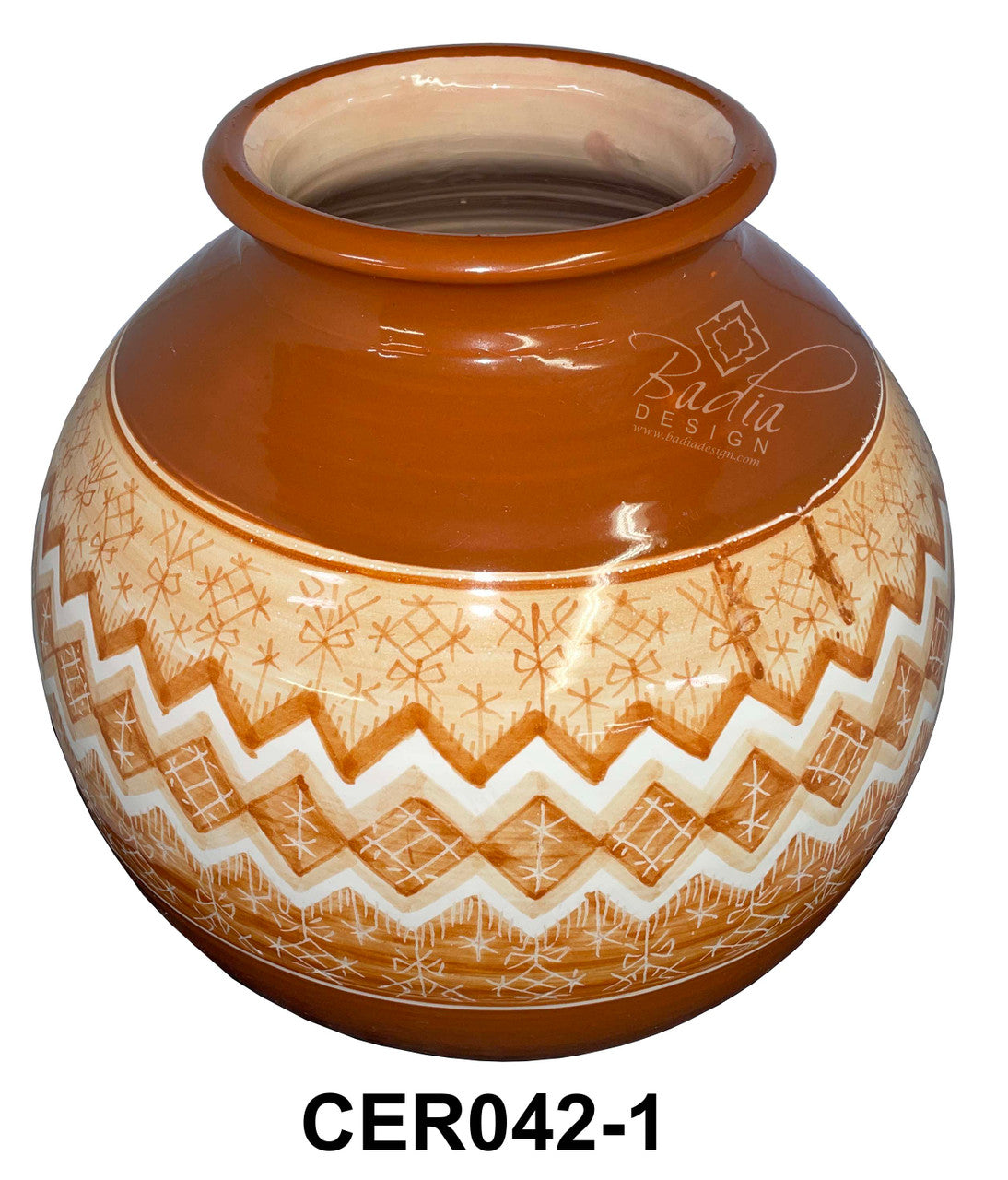 Modern Hand Painted Ceramic Planter