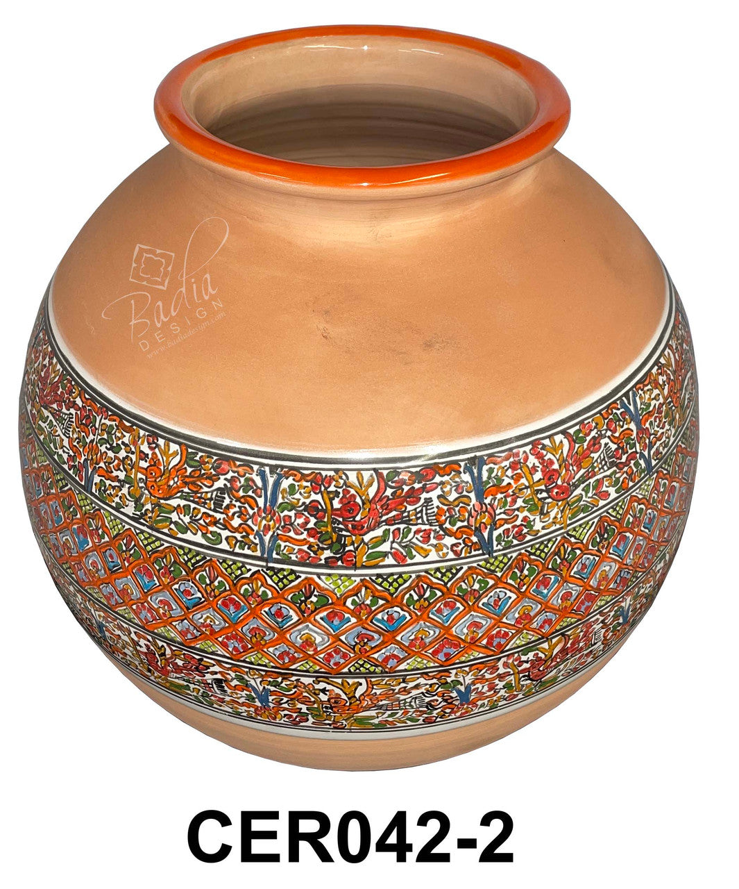 Modern Hand Painted Ceramic Planter