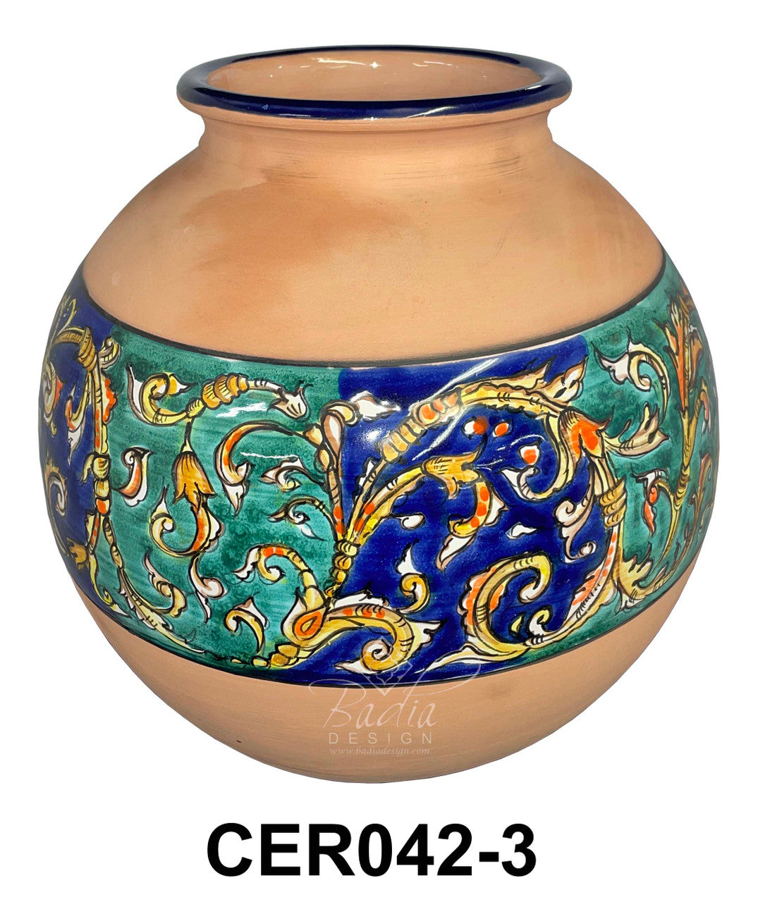 Modern Hand Painted Ceramic Planter