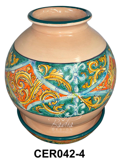 Modern Hand Painted Ceramic Planter