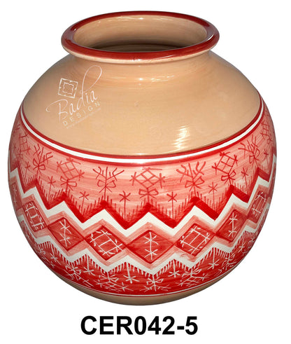 Modern Hand Painted Ceramic Planter