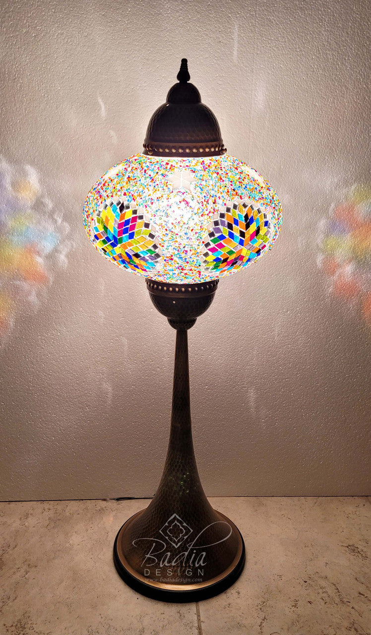Turkish Mosaic Glass Floor Lamps