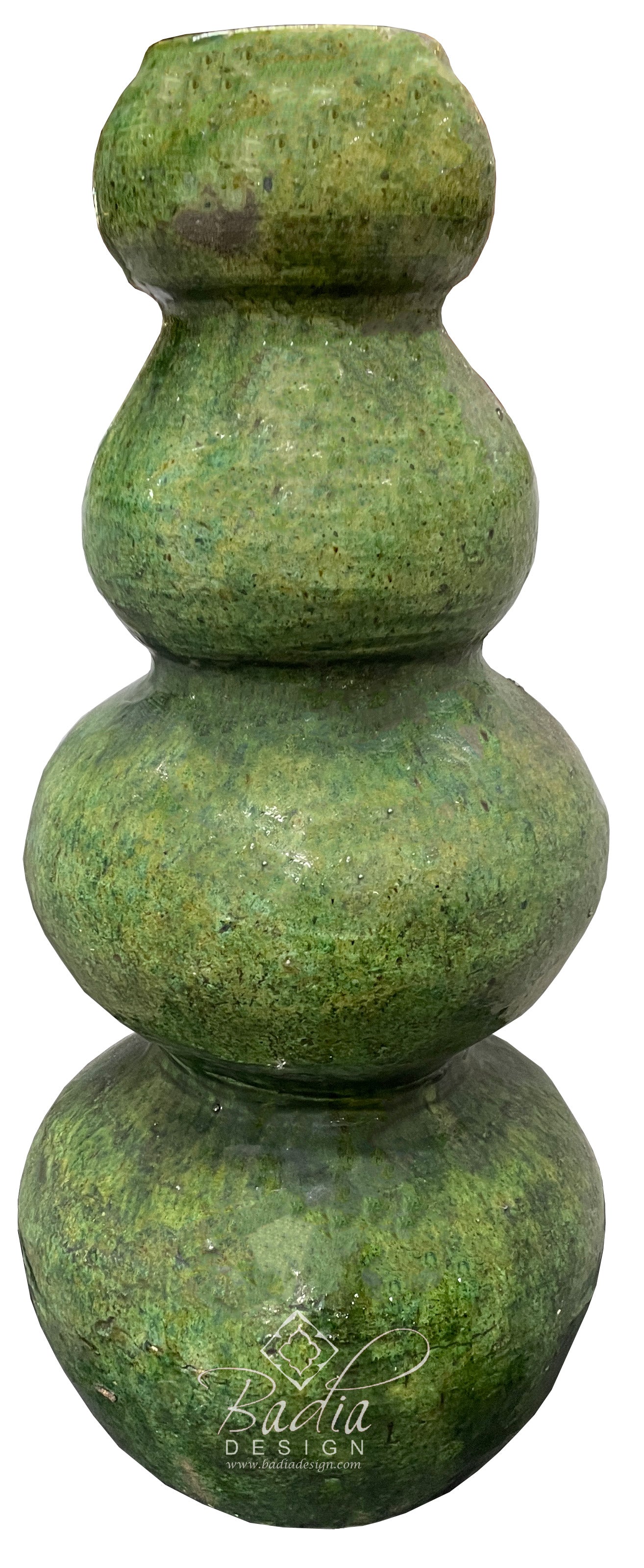 Moroccan Unique Tall Tamegroute Flower Vase