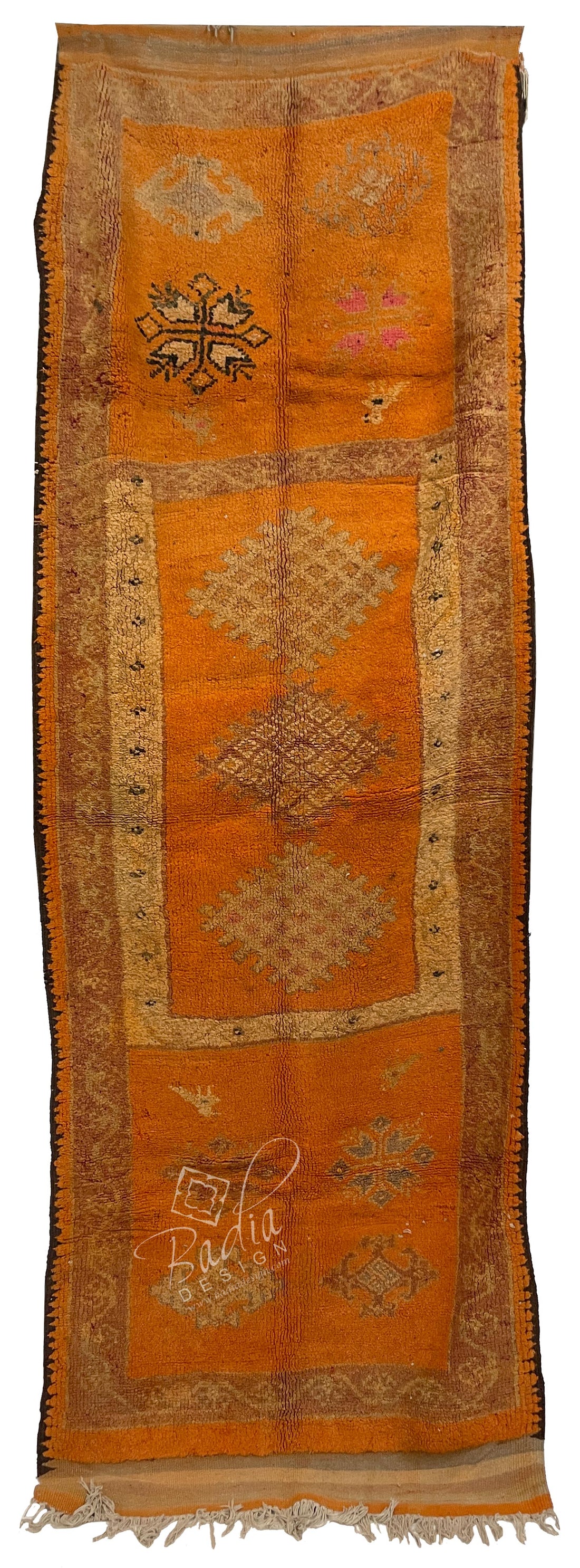 Authentic Moroccan Rug with Tribal Designs