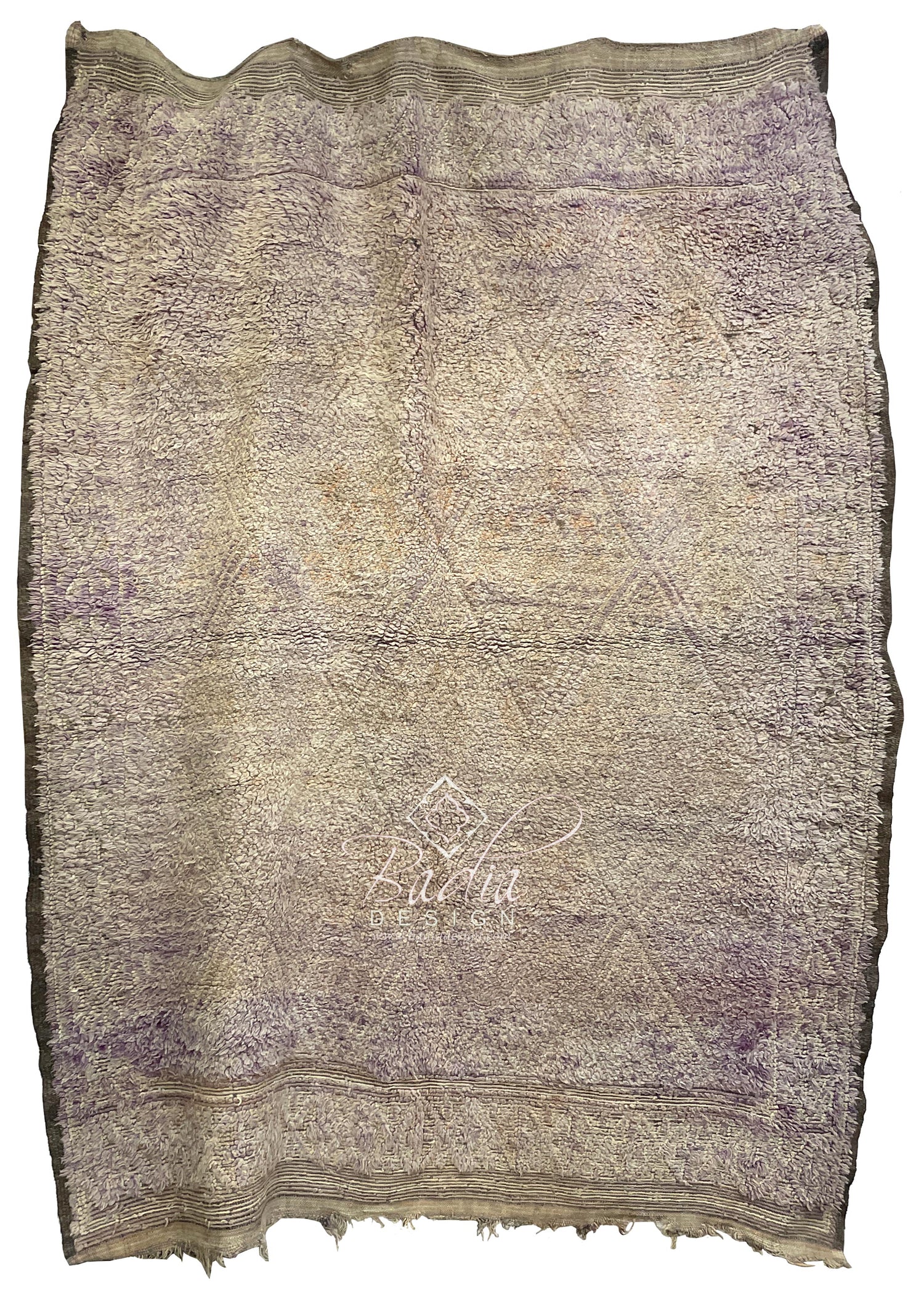 Vintage Faded Moroccan Berber Rug