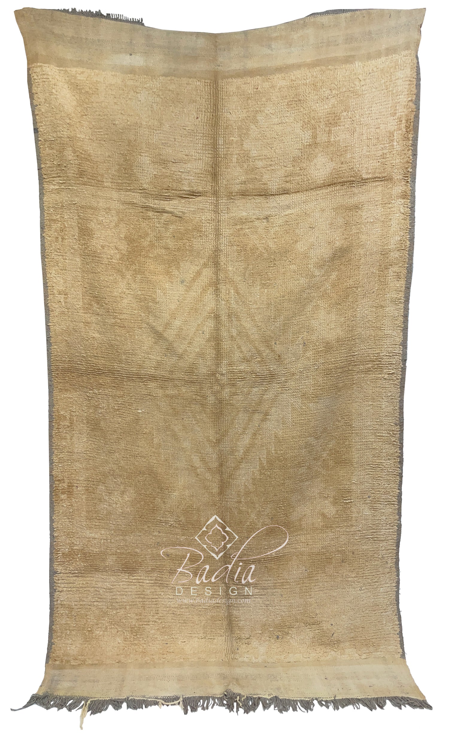 Beige Vintage Moroccan Rug
