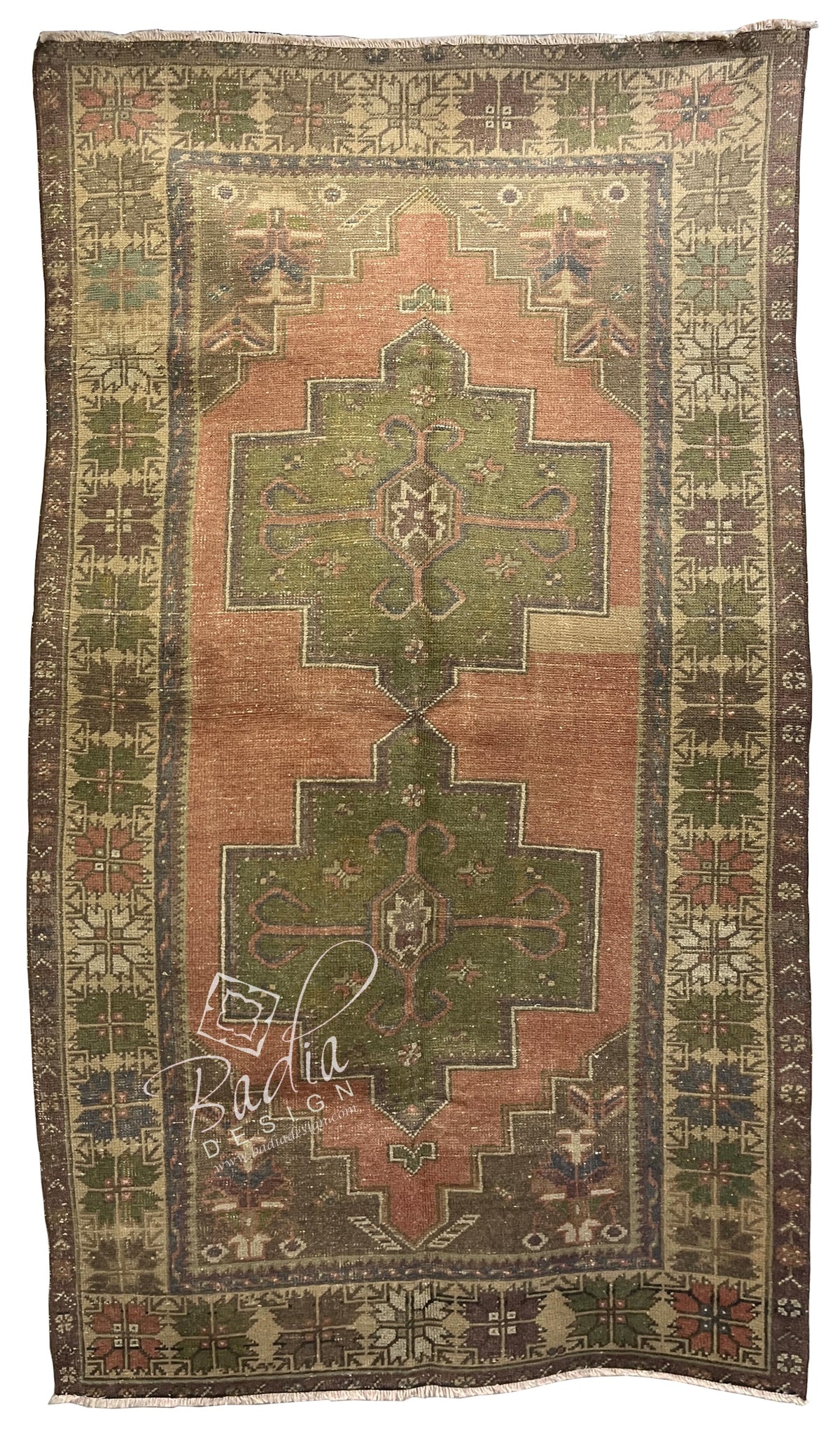 Multi-Color Vintage Turkish Style Rug from Badia Design Inc.