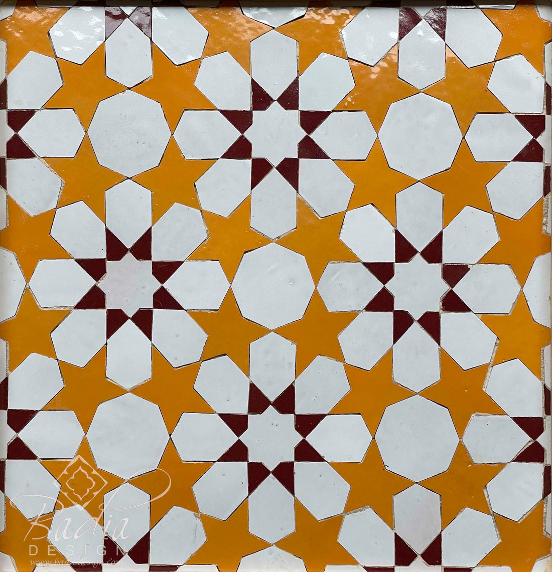 Yellow Moroccan Mosaic Tile Sheets - TM109